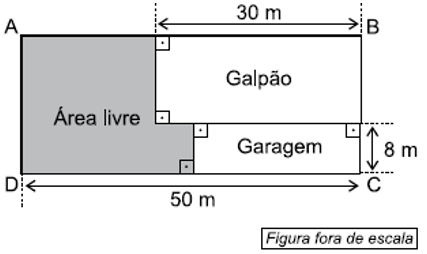 Questão de VUNESP sobre Áreas de Figuras Planas