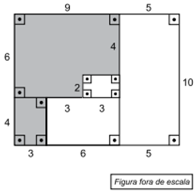 Questão de VUNESP sobre Áreas de Figuras Planas