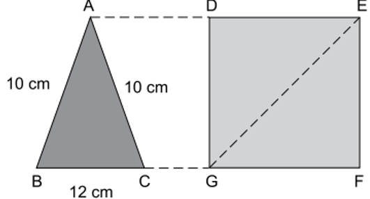 Questão de VUNESP sobre Áreas de Figuras Planas
